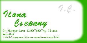 ilona csepany business card